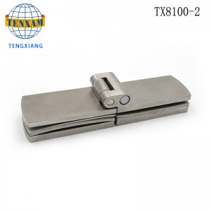 Matériel de salle de bain Heavy Duty Duty Plier longue 180 degrés Douche de douche Verre à la charnière sans verre