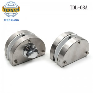 Home Hotel Salle de bain Salle de bain Carré en verre Double serrure Verrouillage en verre en acier inoxydable 8 ~ 12mm Serrure de porte coulissante en verre coulissant